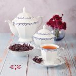 سرویس 103 پارچه 12 نفره طرح فرانسیس سرمه ای - Image 9