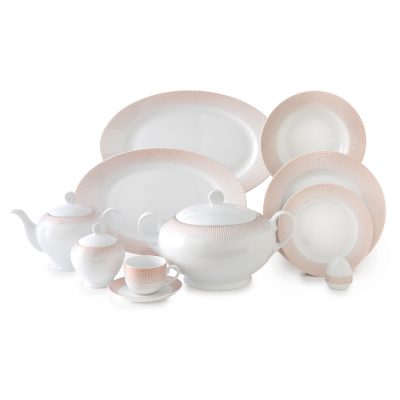 سرویس 102 پارچه 12 نفره طرح مریدین رزگلد