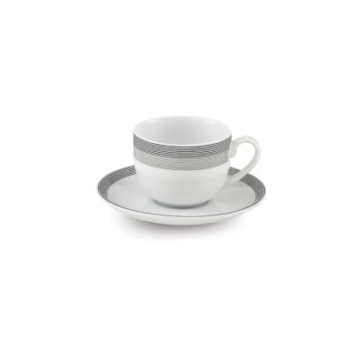 سرویس چینی 12 پارچه 6 نفره چای خوری سیلور لاینر