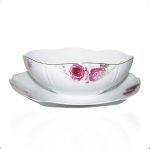 سرویس قاب و قدح هگزان طرح رزفلاور - Image 2