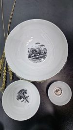 سرویس ۱۳ پارچه پیاله ویلیج آبی - Image 3