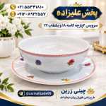 سرویس ۲ پارچه راشن فلورال چینی زرین (پیکره ایتالیا اف)